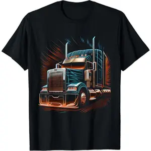Cotton(pure) Truck Driver 18 Wheeler Trucker T-Shirt