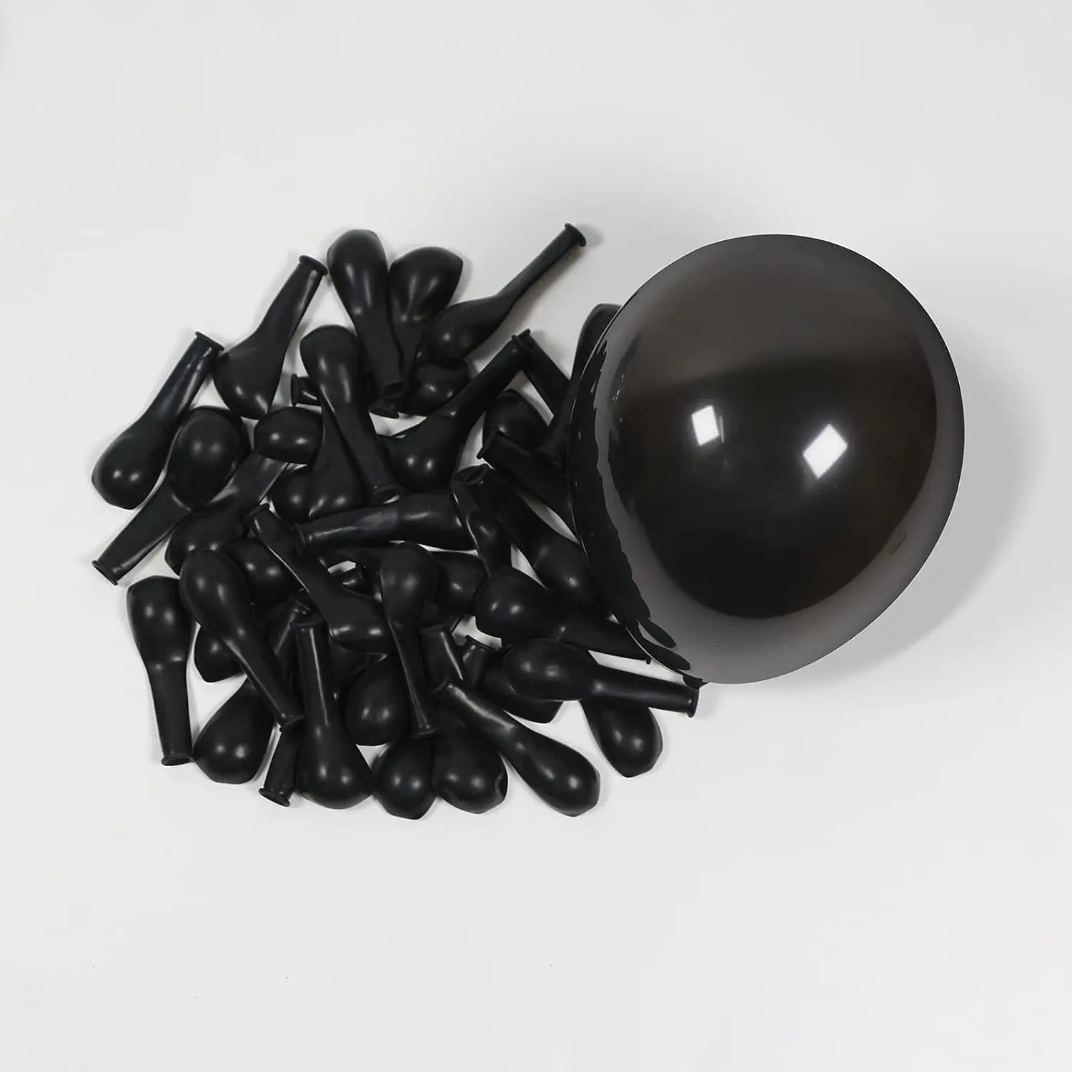5 Inch Black Balloons 100 Pack, JOGAMS Latex Party Balloons for Birthday Party, Small Balloons for Shower Wedding Anniversary Halloween Party Decorations