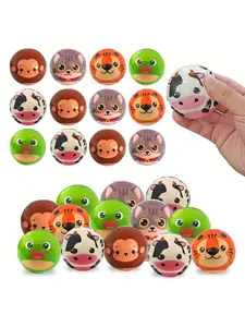 12PCS Animals Stress Ball, Easter Party Supplies, Snowman Stress Ball, Squeeze Ball, Stress Relief Gift, Party Decoration Snowman Face Slow-Rising Stress Ball, Squeeze Ball, Suitable For Christmas Party Gifts, Stocking Stuffer.  - Random Style