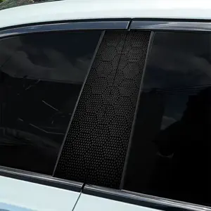 2 pieces black venom personalized pattern car sticker, easy to tear and easy to stick B-pillar protective decal, car B-pillar decal accessories