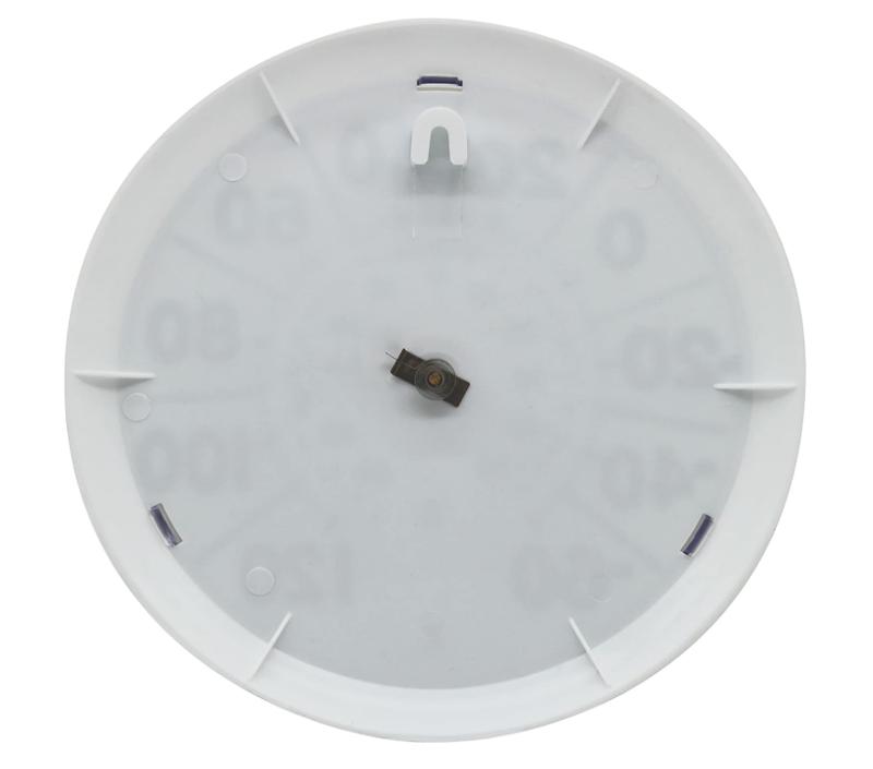 Indoor Outdoor Big and Bold Dial Thermometer, Wireless Thermometer with Easy to Read Large Numbers for Patio, Pool, and Indoor Areas, 8-Inch, White