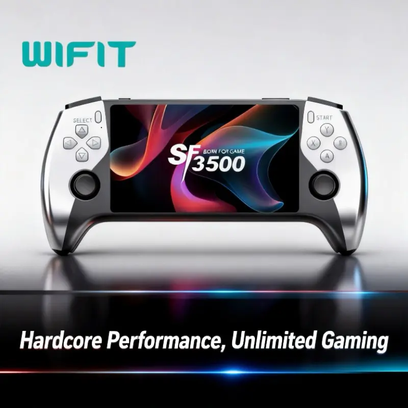 Portable Game Console Sf3500, 5.5 Inch IPS HD Screen, Classic Retro Videos, TV Connection, Supports 14+ Emulators, Home Gaming Machine, Rechargeable Portable Console