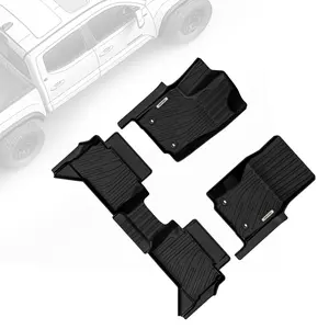 OEDRO Floor Mats Fit for 2024-2026 Toyota Tacoma Double Cab (NOT for Hybrid), Front & Rear 2 Row