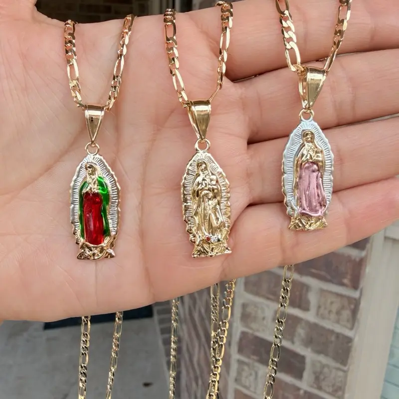 Gold plated virgencita necklace Gold plated virgencita necklace