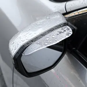 Universal Rearview Mirror Rain Visor for Cars – Transparent, Waterproof, Rain Deflector