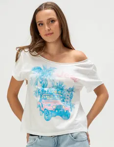 JEEP Womens Off The Shoulder Tee