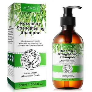 ALIVER Organics Rosemary Mint & Biotin Shampoo - Strengthening Hair Ritual for Fuller-Looking Hair - Scalp Refreshing Cleanser for Brittle Strands