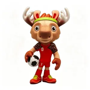 Cartoon Football Sculpture, Stylized Sports Figure, Creative Sports Theme Home Decor, Unique Gift for Football Enthusiasts, Fun and Stylish Decoration