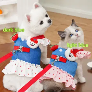 Pet Dog Cat Dress Teddy Bichon French Bulldog Schnauzer Costume, Cute Pet for Dogs & Cats, Comfortable and Stylish Clothing