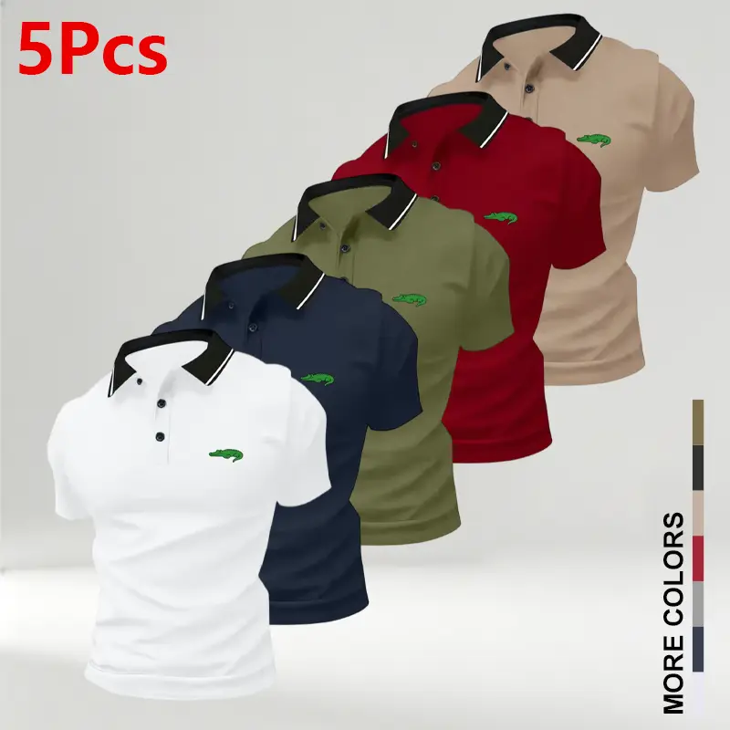 White + Dark Blue + Army Green + Red + Khaki
