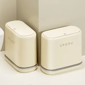 UFORU Automatic Air Pressure Adsorption Garbage Bag Bin Slim Design One-Touch Lid Opening Thickened Double-Bin Odor-Proof Model Suitable for Living Rooms and Bathrooms