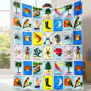 Soft Flannel Blanket for Sofa Bed, Warm and Comfortable Nap Blanket, Lightweight Travel Camping Cover, Home Office Chair Bed Throw, Lightweight Cozy Blanket