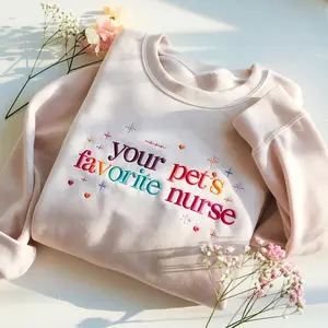 Embroidered Floral Teacher Sweatshirt, Teacher Appreciation Gift
