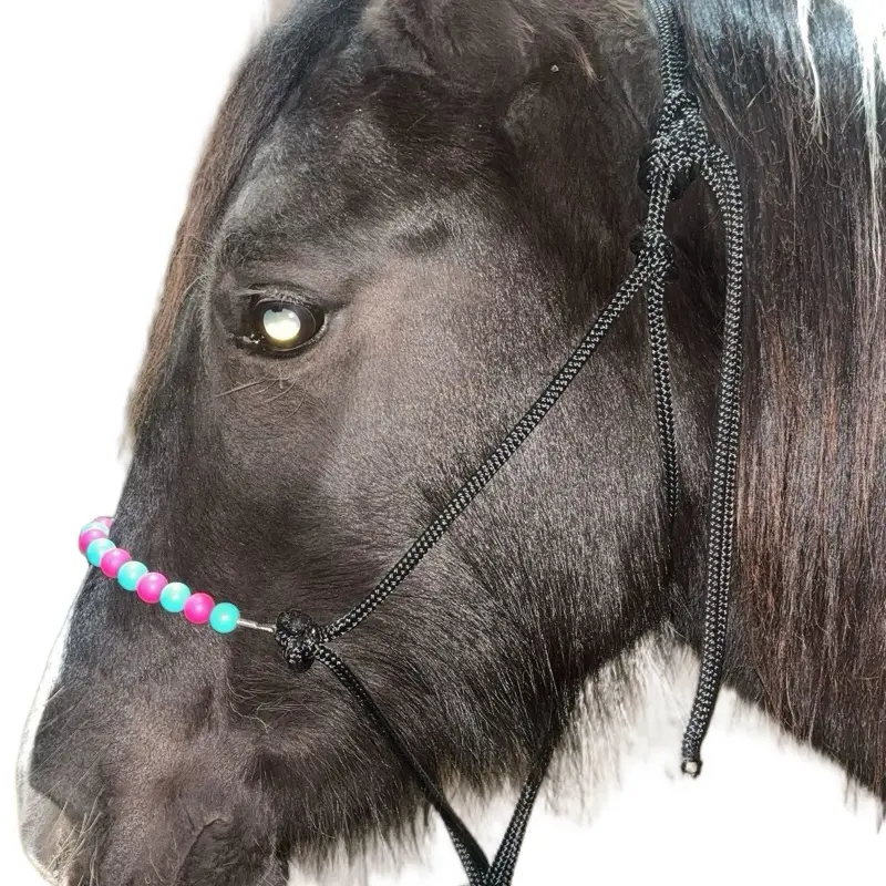 Silicone Beaded Nose Band for Horses - Durable & Comfortable Halter Accessory