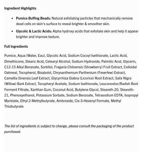 KP Bump Eraser Body Scrub 10% AHA Fresh Strawberry