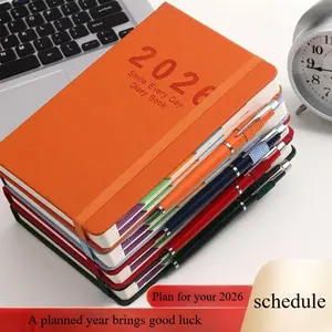 2026 New Schedule Book, Plan Book, Daily Planner, A5 Size, 5.7 Inches X 8.3 Inches, Efficiency Handbook, Belted Planner, Travel Notebook, Calendar