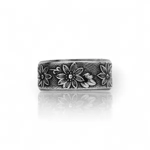 Petal to the Metal - Handcrafted Stainless Steel Spoon Ring