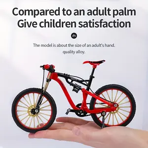 1:8 Scale Alloy Mountain Bike Model Toy - Shock-Absorbing Alloy & ABS Construction - Detachable Mini Bicycle Replica - Ideal for Home, Bedroom, Living Room, or Office Decor - Perfect Gift for Mother's Day, Father's Day, or Birthdays