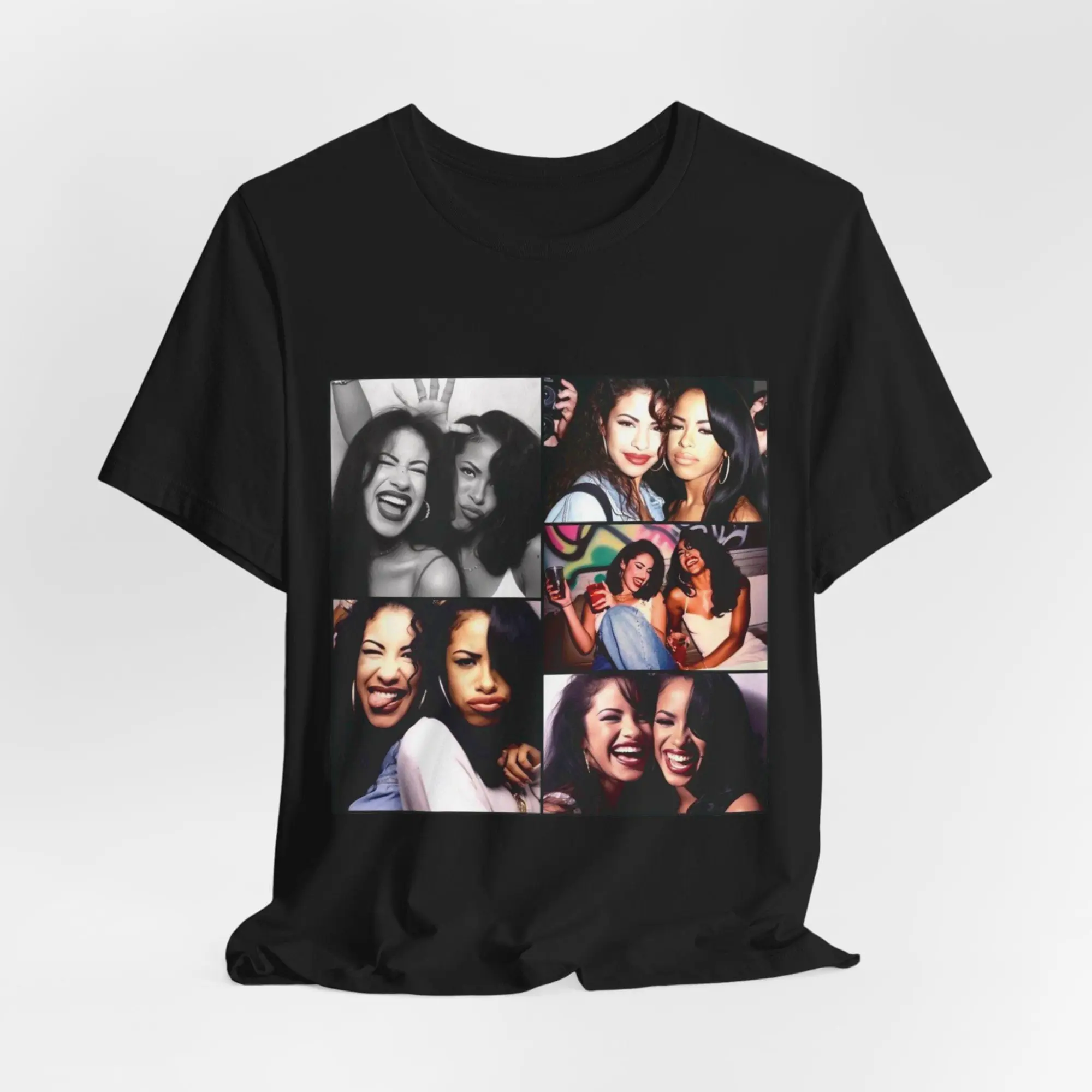 Selena Friendship Photo Collage Grid T-Shirt Vintage Graphic Tee