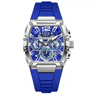 V-053 Men's Fashion Barrel-Shaped Quartz Watch - Waterproof, Luminous, Multi-Functional with Calendar, Roulette Wheel Design, Suitable for Business & Casual Sports, Trendy Fashion Men's Watches outdoorfun men accessories