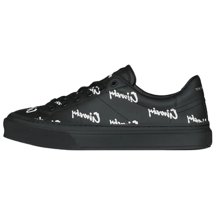 Givenchy Men's City Sport Leather Low-Top Lace-Up Fashion Sports Shoes - Black Trainers, Maison Mihara Verifiable with Credentials, Global Authentication Casual Footwear, Trainer