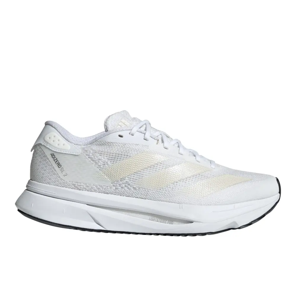 adidas Womens Adizero Sl2 Running Sneakers Shoes - White