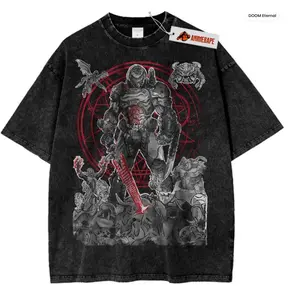 DOOM Eternal Vintage T-Shirt – Gaming Apparel for Fans, Unisex S-5XL, Graphic tee