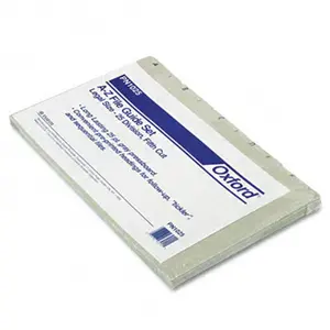 212 MAIN Esselte Pendaflex Recycled Pressboard Top Tab File Guides, 1/5 Alpha Tabs, Legal Size, 25 per Set, Self Tabs