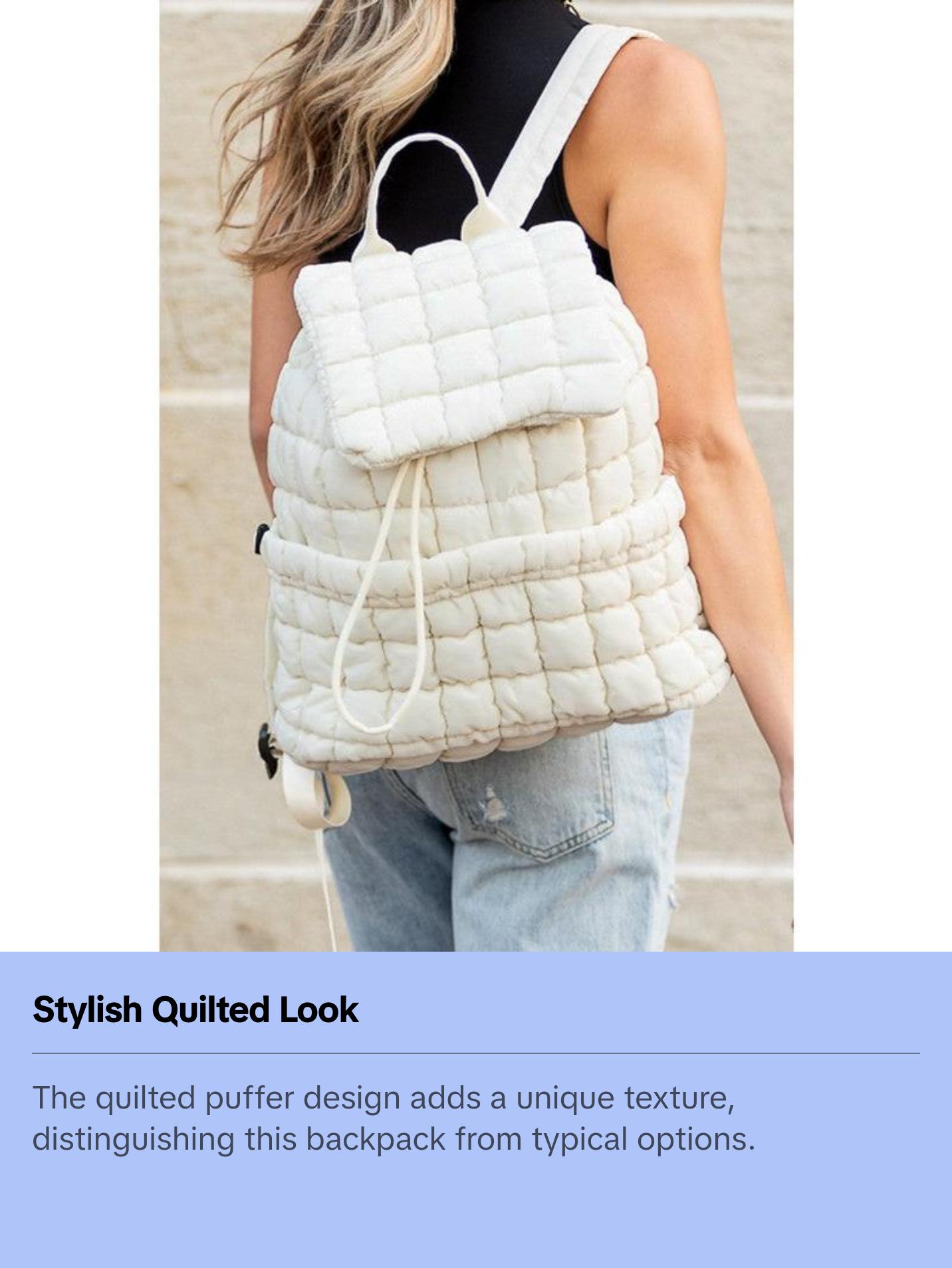 Blake Quilted Puffer Backpack