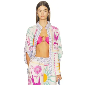 Agua Bendita Chrissy Alina Top in Multicolor