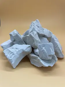 Slightly Sticky Gray White Clay Chunks – Cosmetic Grade, Edible, All Natural Zero Additives-200g