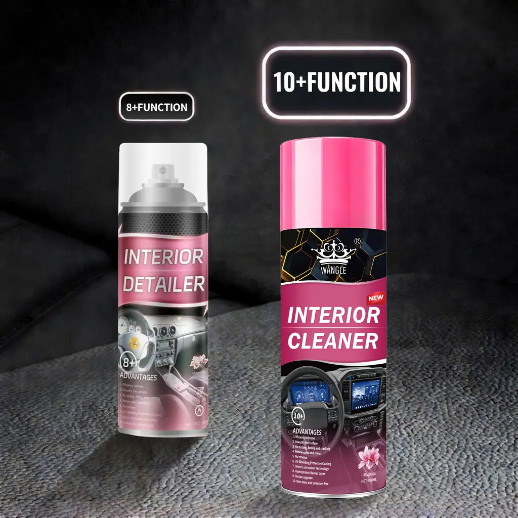 Car Interior Detailer Spray - UV Protectant Sealant, Deep Cleaning Leather & Upholstery Cleaner, Non-Greasy Shine Restorer for Plastic, Vinyl, Rubber, All-in-1 Automotive Interior Care