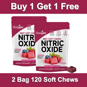 (Buy 1 Get 1 Free)Total Beets UItimate Heart Health Chews for Blood Pressure Support,with Beetroot Powder, CoQ10, B Vitamins &Grapeseed Extract for Blood Flow & Energy,Pomegranate Berry, 1 Bag/60 Soft Chews