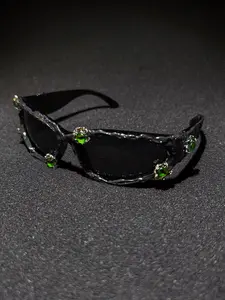 Unisex Venom Eye Sunglasses, Fashionable PC Anti-Explosion Lenses, Sporty Casual Streetwear Design, Includes Eyeglass Strap & Cloth