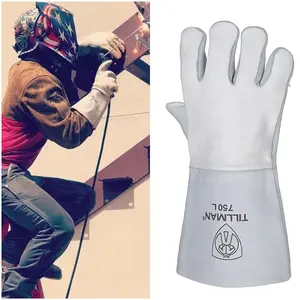 Tillman 750 Elkskin Stick Welding Glove - Premium Construction Gear for Pipeline & Heavy-Duty Welding Applications,mig tig arc
