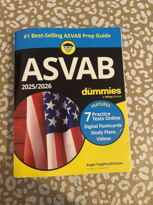 2025/2026 ASVAB For Dummies: Book + 7 Practice Tests, Flashcards, and Videos Online 14th Edition
