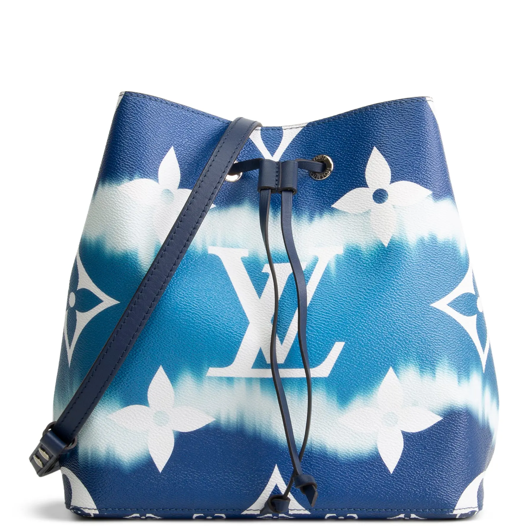 Pre-owned Louis Vuitton Escale Giant Coated Canvas Crossbody Bags Neonoe Escale Giant Monogram Blue