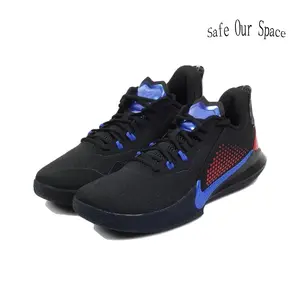 Black Blue Red Two-Tone Breathable Fly Knit Mesh Low Top Basketball Sneakers Shock Absorbing Non Slip Trainers For Indoor Competition Matches