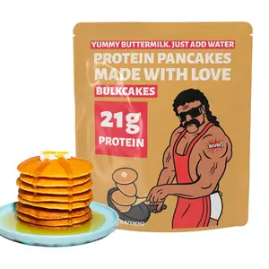 Bulkcakes Protein Pancake Mix (3LB) - Just-Add-Water & Super Fluffy, 21g Protein, 230 Calories, Buttermilk, Healthy Pancake & Waffle Mix, Whey Protein, High Protein, Low Carb, Keto Friendly, 48oz
