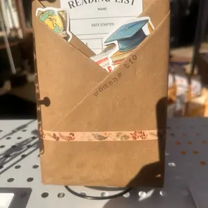 Custom Bookmark with Gold Chain and Charms - Blind Date with a Book