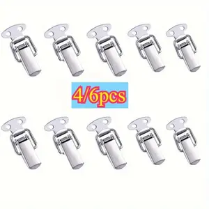 6PCS Toggle Latches Spring Loaded Clamp Clip Case Box Latch Catch Toggle Tension Lock Security Lock Lever Clasp Closures Crate Lock Snap Lock