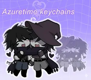 Forsaken Azuretime Keychains, Azure and Two Time Forsaken Keychain, Azure & Two-Time Keyring, Small, Meaningful, And Full Of Character, Unique Keychains That Add Charm To Every Bag And Key.
