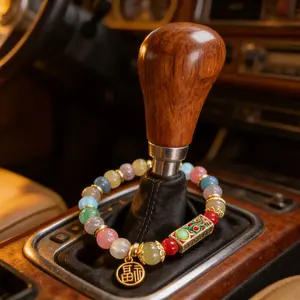 Fashion Car Gear Shift Beads Hanging Charms, Auto Interior Decor Accessories, Stylish Vehicle Accessory for Enhanced Look