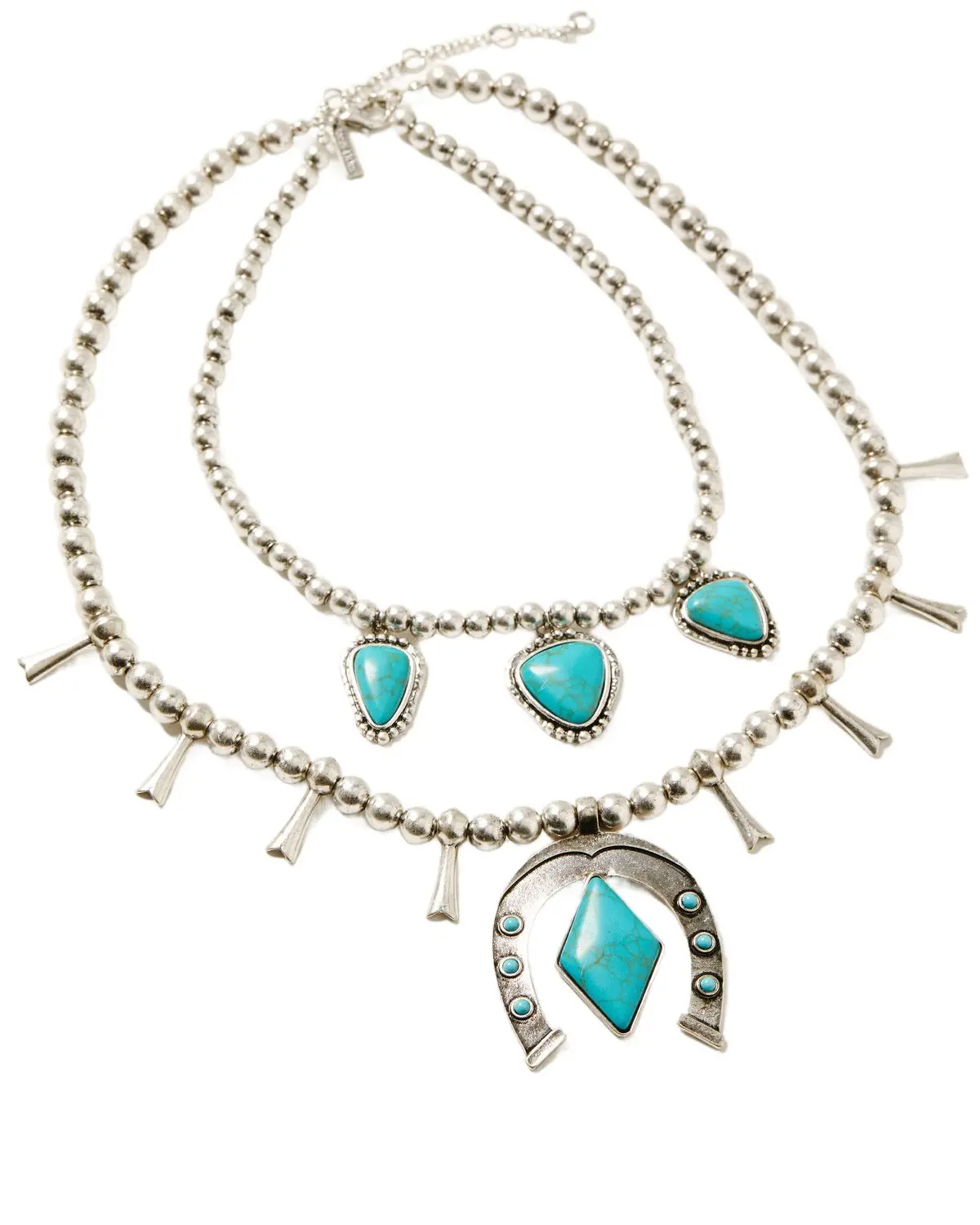Shyanne Women's Women'S Frontier Antique Silver Layered Necklace - Safa24n11-Slvr