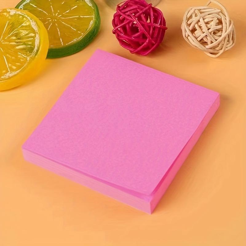 300pcs Vibrant Fluorescent Sticky Note Set: Assorted Colors Perfect for Students & Office Supplies, Cute Pads for Colorful Notebook Organization