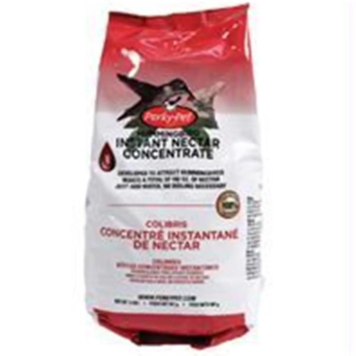 Woodstream Hummingbird W-Perky Pet Instant Hummingbird Nectar Bag- Red 2 Pound, Bird Supplies, Add Water, Attracts Birds