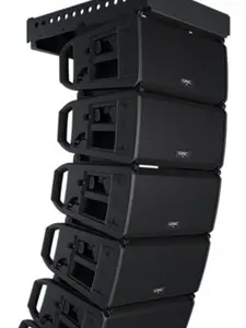 6x QSC LA108 8" 2-Way 1300W Powered Line Array Speakers, LA108-AF 6-Speaker Holding Array Frame, Professional Audio Equipment
