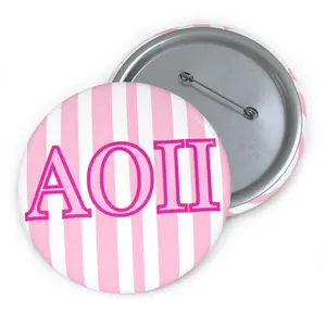 CUte pink sorority Buttons for Sorority, Fun Accessories, Gift for College Students, Pride Buttons, Personalized Flair