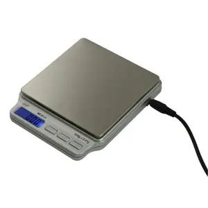 212 MAIN Digital Kitchen Scale (AWS AMW-SC-501A) - 500g Capacity, 0.01g Precision, Compact Square Stainless Steel Platform, Backlit LCD, Linear Calibration, Included Power Adapter