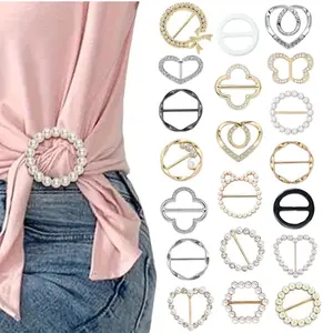 20PCS Scarf Rings & Slides Set – Gold & Silver Metal Clips for Scarves, T-Shirts & Loose Clothes